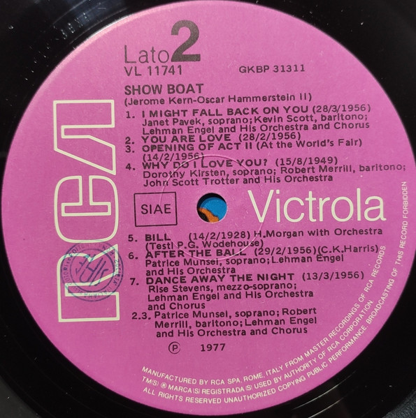 Jerome Kern , Oscar Hammerstein II - A Collector's Show Boat | RCA Victrola (VL 11741) - 4