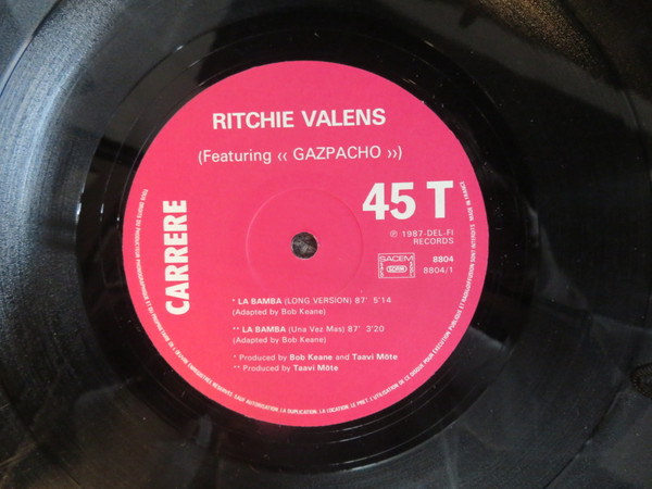 Ritchie Valens - La Bamba '87 | Carrere (8.804) - 3 Ritchie Valens - La Bamba '87 | Carrere (8.804) - 3