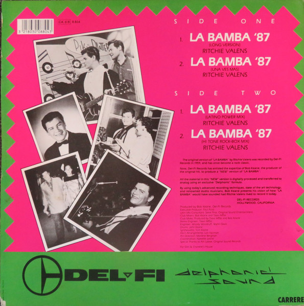 Ritchie Valens - La Bamba '87 | Carrere (8.804) - 2 Ritchie Valens - La Bamba '87 | Carrere (8.804) - 2