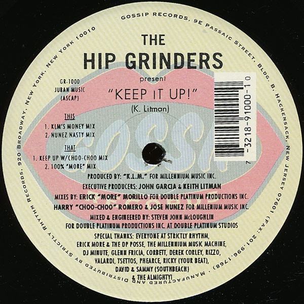 The Hipgrinders - Keep It Up! | Gossip Records (GR-1000) - 3