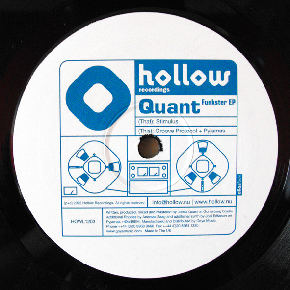 Quant - Funkster EP | Hollow Recordings (HOWL1203) - main Quant - Funkster EP | Hollow Recordings (HOWL1203) - main