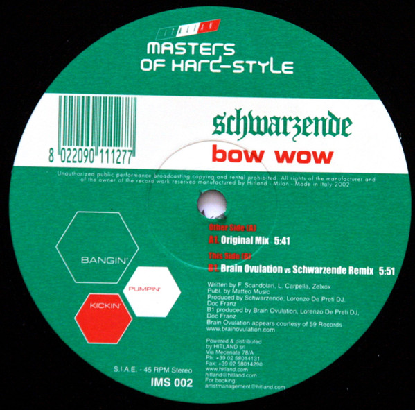 Schwarzende - Bow Wow | Italian Masters Of Hardstyle (IMS 002) - 3