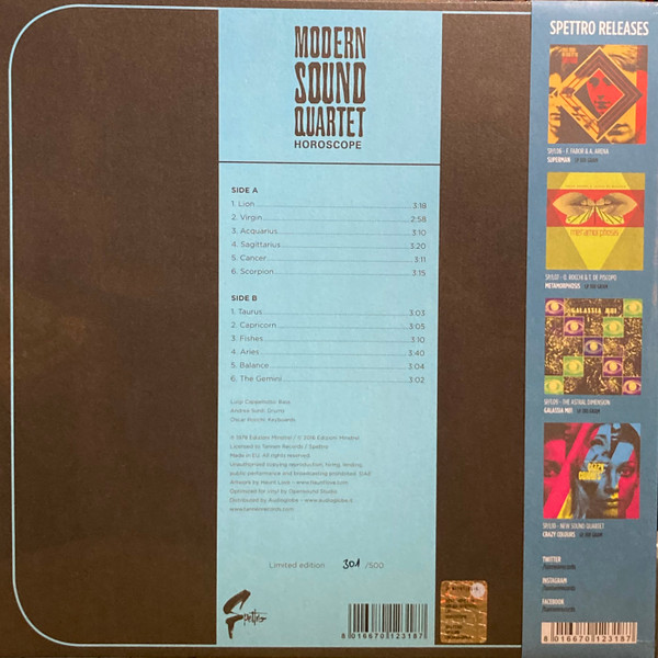 Modern Sound Quartet - Horoscope | Spettro (SP/L08) - 2 Modern Sound Quartet - Horoscope | Spettro (SP/L08) - 2