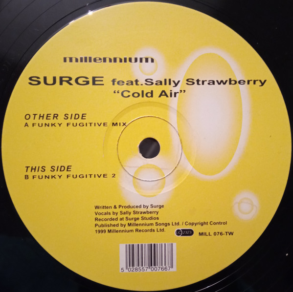 Surge feat. Sally Strawberry - Cold Air | Millennium Records (MILL 076-TW) - main