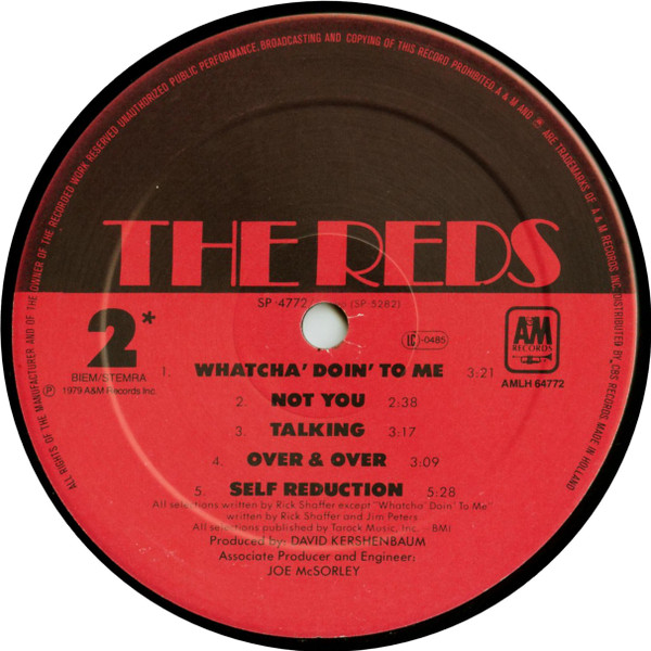 The Reds - The Reds | A&M Records (AMLH 64772) - 4 The Reds - The Reds | A&M Records (AMLH 64772) - 4