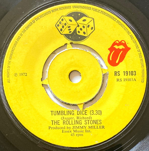 The Rolling Stones - Tumbling Dice | Rolling Stones Records (RS 19103) - main