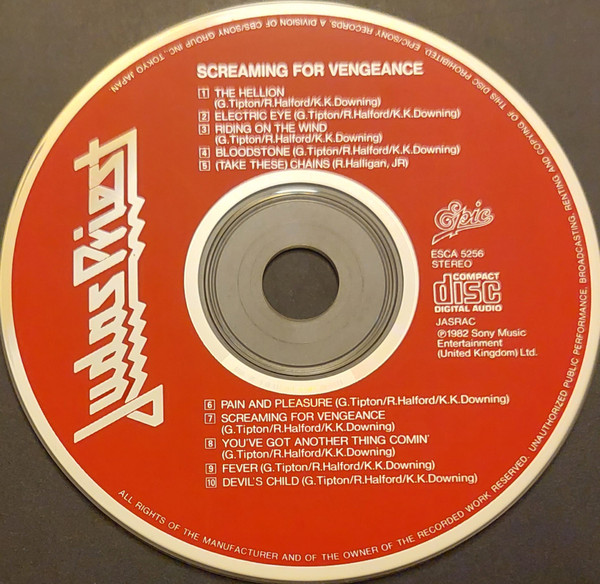 Judas Priest = Judas Priest - Screaming For Vengeance = 復讐の叫び | Epic (ESCA 5256) - 4