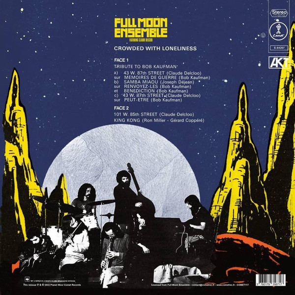 The Full Moon Ensemble Featuring Claude Delcloo - Crowded With Loneliness | Comet Records (COMET 117) - 2 The Full Moon Ensemble Featuring Claude Delcloo - Crowded With Loneliness | Comet Records (COMET 117) - 2