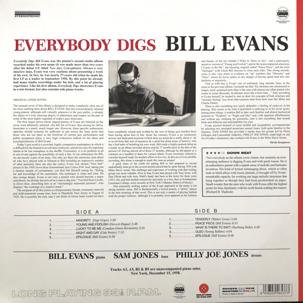 Bill Evans - Everybody Digs Bill Evans | WaxTime In Color (950656) - 3 Bill Evans - Everybody Digs Bill Evans | WaxTime In Color (950656) - 3
