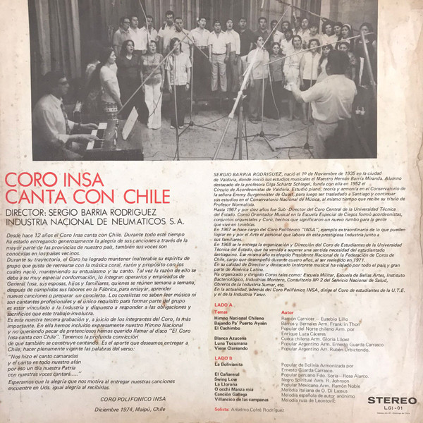 Coro Insa - Canta Con Chile | Industria Nacional De Neumáticos S.A (LGI - 01) - 2