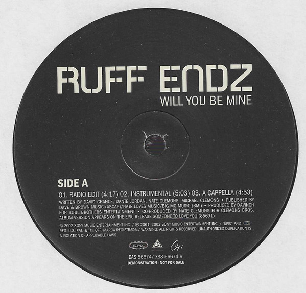 Ruff Endz - Will You Be Mine | Epic (EAS 56674-S1) - main