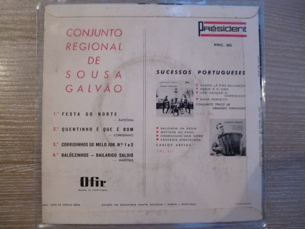 Sousa Galvão E O Seu Conjunto - Festa Do Norte | Président (PRC 465) - 2