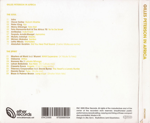 Gilles Peterson - Gilles Peterson In Africa | Ether Records (ETHCD005) - 2 Gilles Peterson - Gilles Peterson In Africa | Ether Records (ETHCD005) - 2