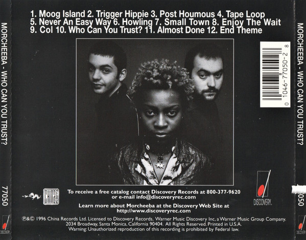 Morcheeba - Who Can You Trust? | Discovery Records (77050) - 2 Morcheeba - Who Can You Trust? | Discovery Records (77050) - 2