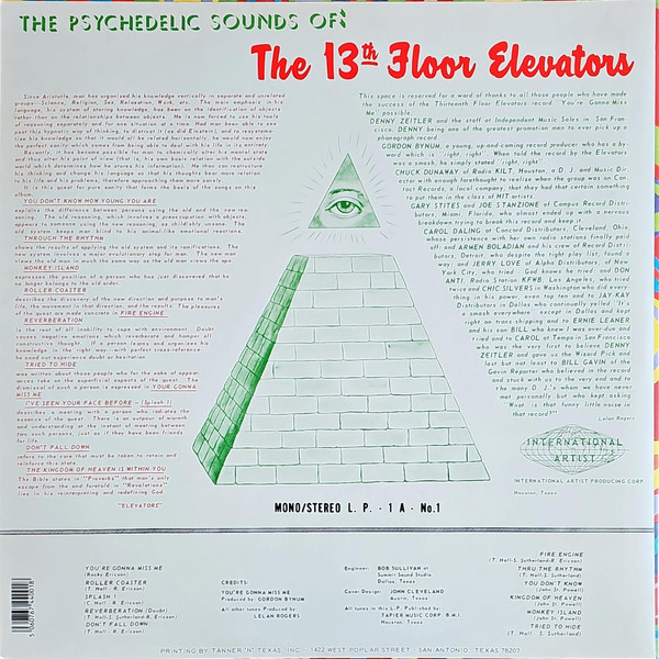 13th Floor Elevators - The Psychedelic Sounds Of The 13th Floor Elevators 2LP | International Artists (1A-LP-1) - 3