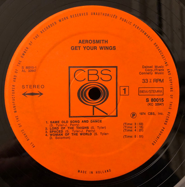 Aerosmith - Get Your Wings | CBS (S 80015) - 2