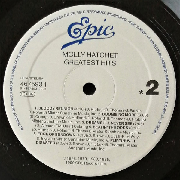 Molly Hatchet - Greatest Hits | Epic (467593 1) - 4