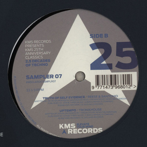 Reese & Santonio / Kevin Saunderson / Tronikhouse - KMS 25th Anniversary Classics - Vinyl Sampler 07 | KMS (KMSCLASSICSSMPLR07) - 3 Reese & Santonio / Kevin Saunderson / Tronikhouse - KMS 25th Anniversary Classics - Vinyl Sampler 07 | KMS (KMSCLASSICSSMPLR07) - 3