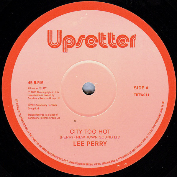 Lee Perry - City Too Hot / Lion A De Winner | Trojan Records (TJITW011)
