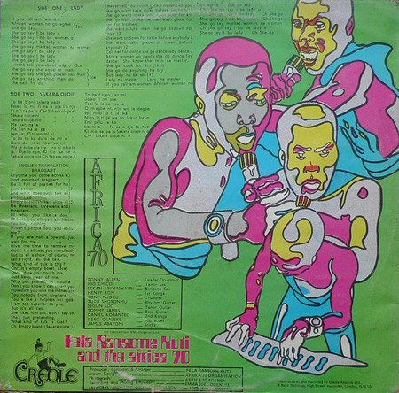 Fela Kuti And Africa 70 - Shakara | Creole Records (CRLP 501) - 2