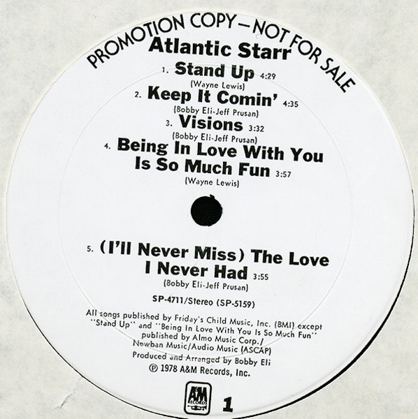Atlantic Starr - Atlantic Starr | A&M Records (SP-4711) - 3