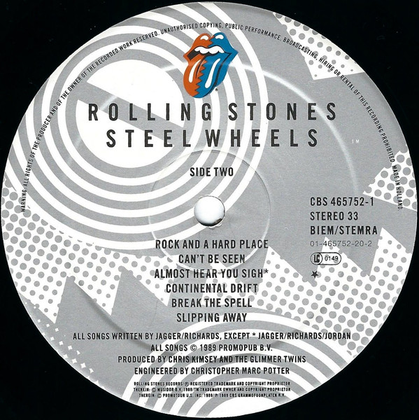 The Rolling Stones - Steel Wheels | Rolling Stones Records (465752 1) - 4 The Rolling Stones - Steel Wheels | Rolling Stones Records (465752 1) - 4