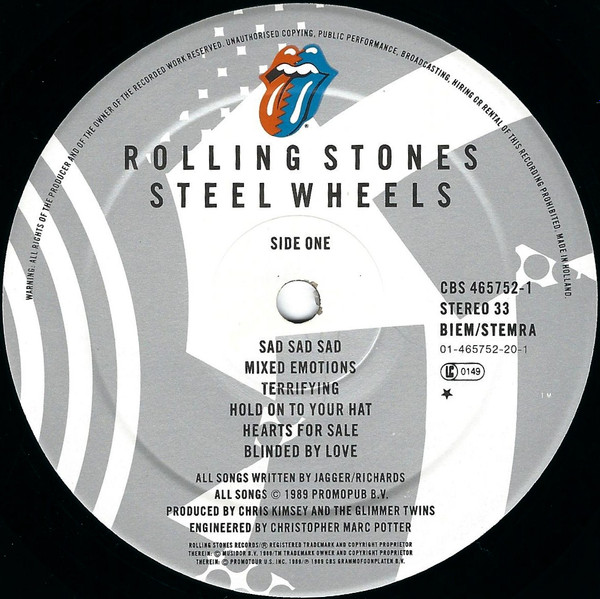 The Rolling Stones - Steel Wheels | Rolling Stones Records (465752 1) - 3 The Rolling Stones - Steel Wheels | Rolling Stones Records (465752 1) - 3
