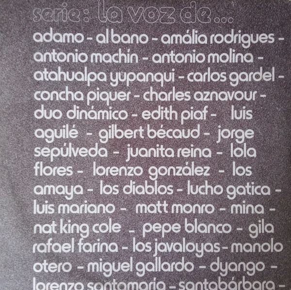 Lorenzo Santamaría - La Voz De... Lorenzo Santamaria | Odeon (10C 176-021614/5) - 2