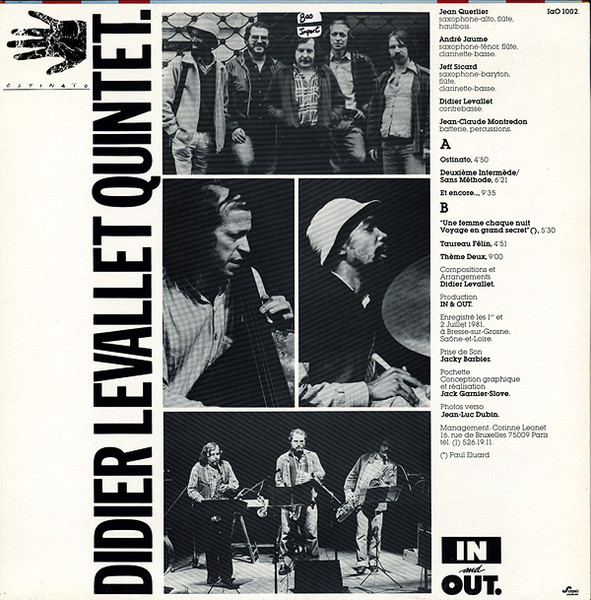 Didier Levallet Quintet - Ostinato | In And Out (IaO 1002) - 2 Didier Levallet Quintet - Ostinato | In And Out (IaO 1002) - 2