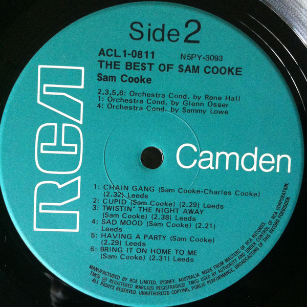 Sam Cooke - The Best Of Sam Cooke | RCA Camden (ACL1-0811) - 4