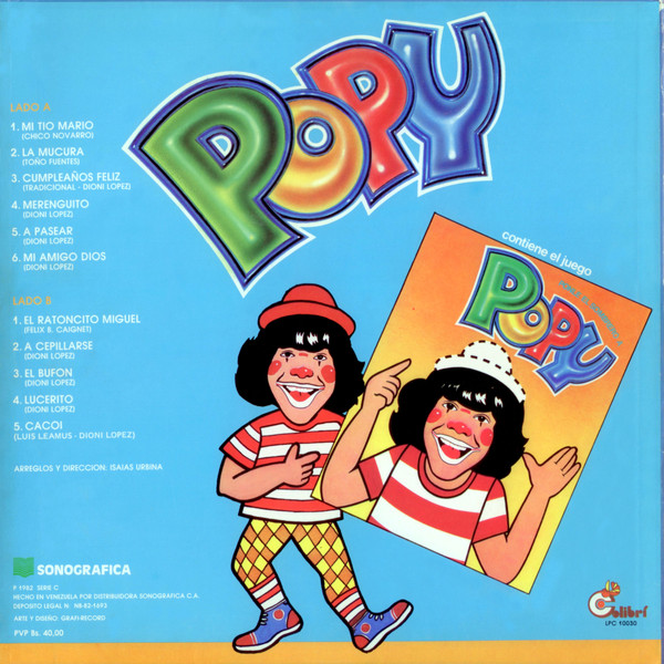 Popy - A Cepillarse | Sonografica (LPC-10030) - 2
