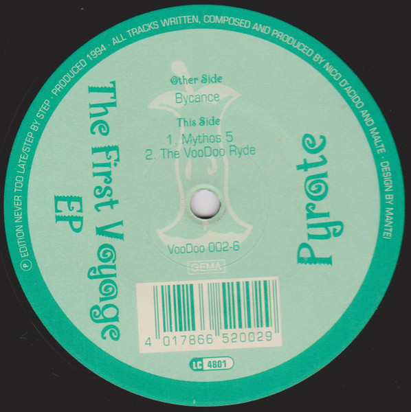 Pyrate - The First Voyage EP | VooDoo Records (VooDoo 002-6) - 3 Pyrate - The First Voyage EP | VooDoo Records (VooDoo 002-6) - 3