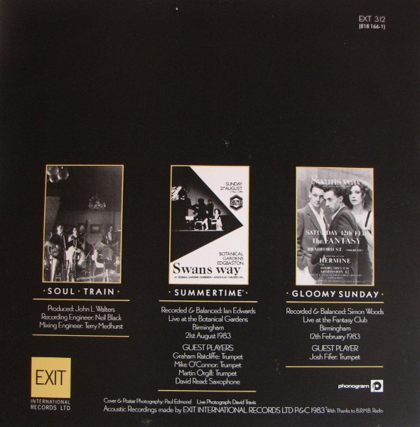 Swans Way - Soul Train | Exit International Records (EXT 312) - 2