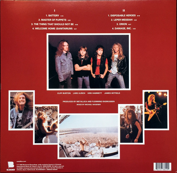 Metallica - Master Of Puppets | Blackened (BLCKND005R-1)