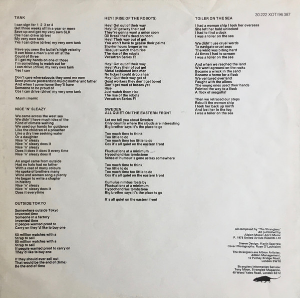 The Stranglers - Black And White | United Artists Records (UAS 30 222 XOT) - 4 The Stranglers - Black And White | United Artists Records (UAS 30 222 XOT) - 4