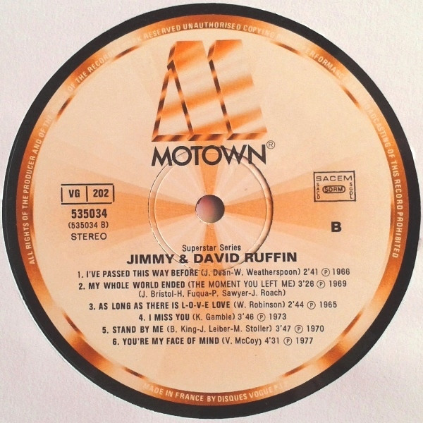 The Ruffin Brothers - Jimmy & David Ruffin | Motown (535034) - 4 The Ruffin Brothers - Jimmy & David Ruffin | Motown (535034) - 4
