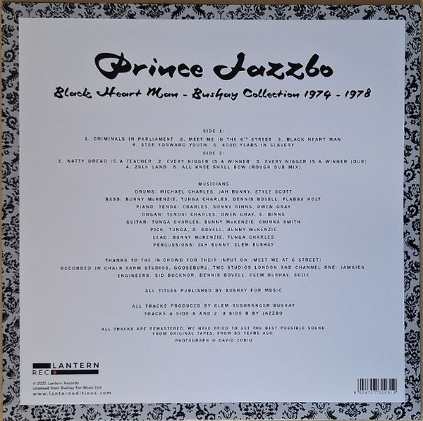 Prince Jazzbo - Black Heart Man - Bushay Collection 1974 - 1978 | Lantern Rec. (LANR054) - 2