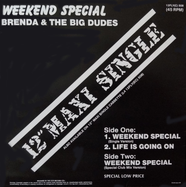 Brenda & The Big Dudes - Weekend Special | Family (12FLY(C) 508) - 2