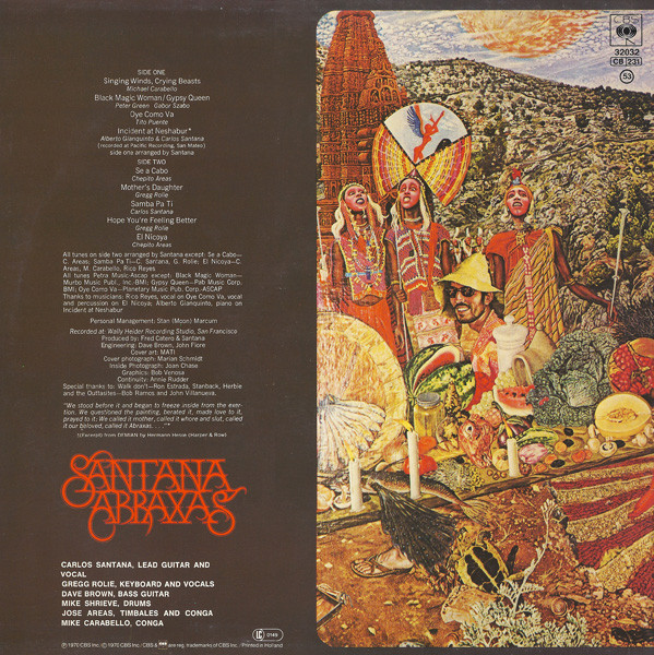 Santana - Abraxas | CBS (CBS 32032) - main