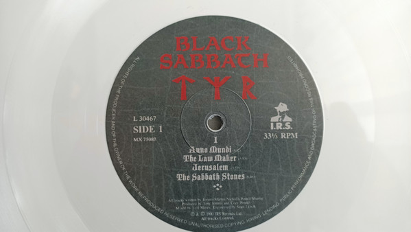 Black Sabbath - Tyr | I.R.S. Records (L30467) - 3 Black Sabbath - Tyr | I.R.S. Records (L30467) - 3