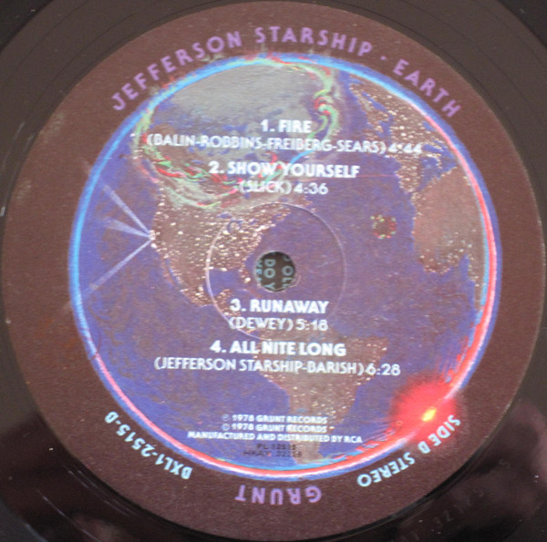 Jefferson Starship - Earth | Grunt (FL 12515) - 4 Jefferson Starship - Earth | Grunt (FL 12515) - 4