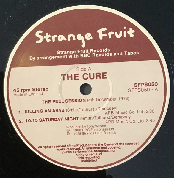 The Cure - The Peel Sessions | Strange Fruit (SFPS 050) - 3 The Cure - The Peel Sessions | Strange Fruit (SFPS 050) - 3