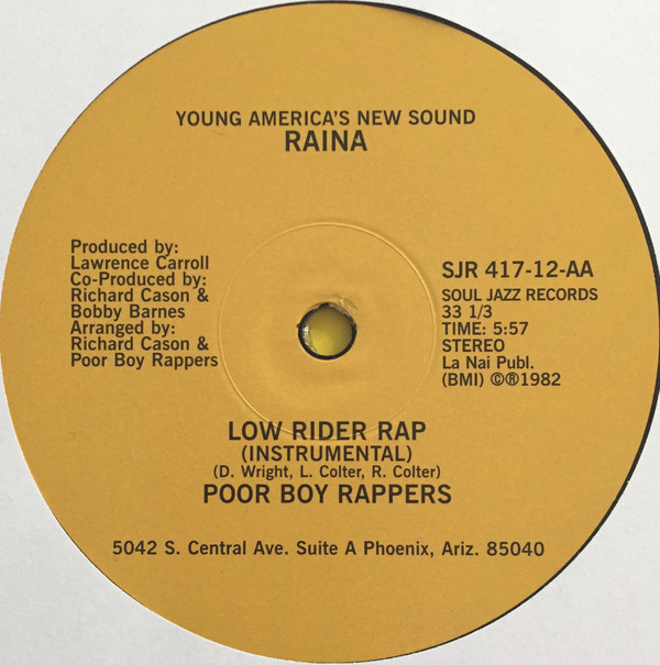 Poor Boy Rappers - Low Rider Rap | Soul Jazz Records (SJR 417-12) - 2 Poor Boy Rappers - Low Rider Rap | Soul Jazz Records (SJR 417-12) - 2