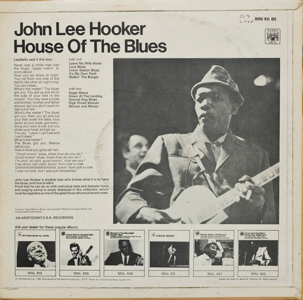 John Lee Hooker - House Of The Blues | Marble Arch (MAL 663) - 2 John Lee Hooker - House Of The Blues | Marble Arch (MAL 663) - 2