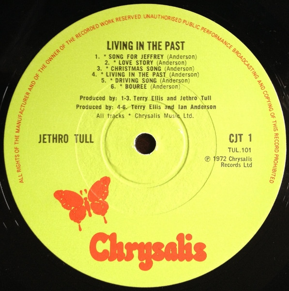Jethro Tull - Living In The Past | Chrysalis (CJT1) - 3 Jethro Tull - Living In The Past | Chrysalis (CJT1) - 3