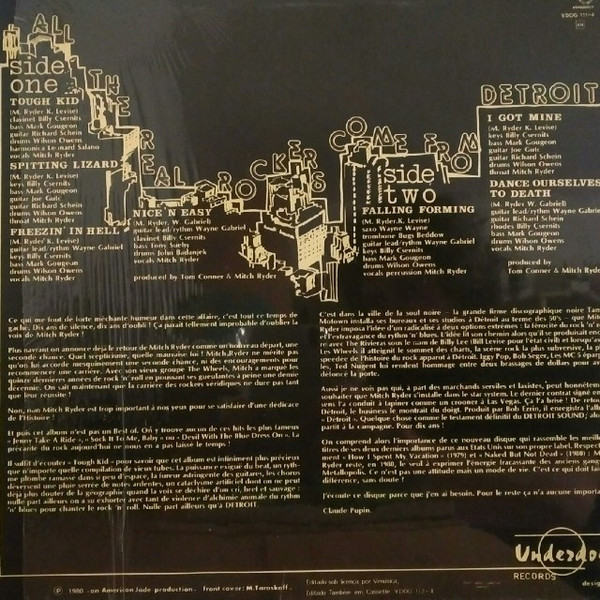 Mitch Ryder - All The Real Rockers Come From Detroit | Underdog (VDOG 111-4) - 2