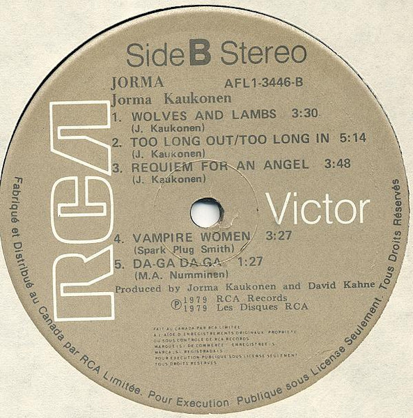 Jorma Kaukonen - Jorma | RCA Victor (AFL1-3446) - 4