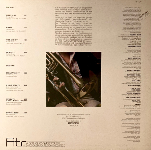 Raul De Souza - Sweet Lucy | ATR Audio Trade (ATR 010) - 2 Raul De Souza - Sweet Lucy | ATR Audio Trade (ATR 010) - 2