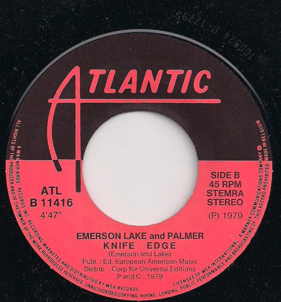 Emerson, Lake & Palmer - In Concert: Peter Gunn/Knife Edge | Atlantic (ATL 11416) - 3