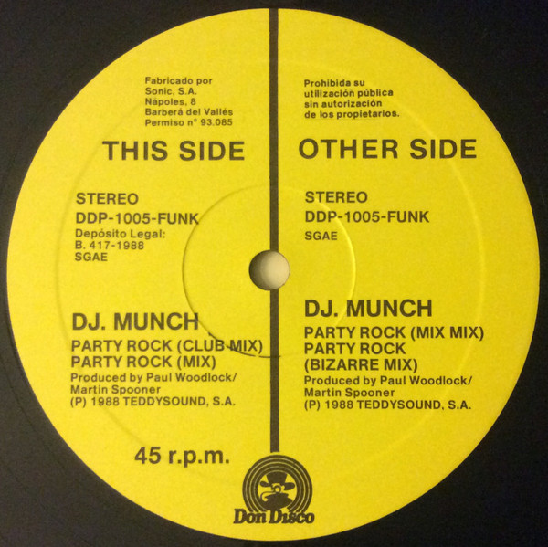 DJ Munch - Party Rock | Don Disco (DDP-1005-FUNK)